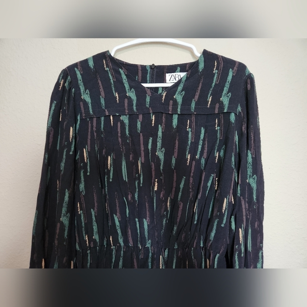 Zara Gabriela Abstract Mini Dress Size Large - Picture 3 of 7